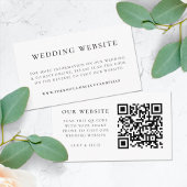 Weddenschap Website | Elegant Chic RSVP QR-code Informatiekaartje