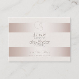 Weddenschap Website Elegant Modern Blush Pearl Visitekaartje