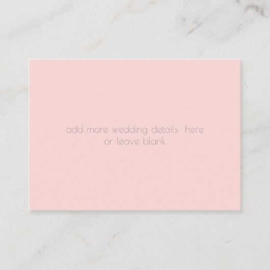 Weddenschap Website | Monogram Coral Gingham Flora Visitekaartje (Achterkant)