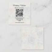 Weddenschap Website Naam Datum QR-codenummer toevo Notitiekaartje (Voorkant / Achterkant)