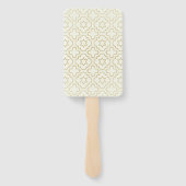 Weddenschap Website Naam QR-code Minimale foto toe Handwaaier (Achterkant)