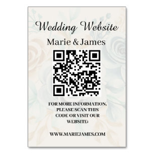 Weddenschap Website Naam QR-code Minimale foto toe Kaart