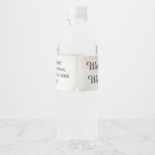 Weddenschap Website Naam website toevoegen QR Code Waterfles Etiket (Achterkant)