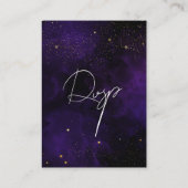 Weddenschap Website Qr Code Dark Paars Magical Gol Informatiekaartje (Achterkant)