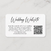 Weddenschap Website QR-code foto Informatiekaartje (Voorkant)