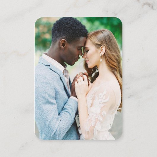 Weddenschap Website QR Code Foto RSVP Card Informatiekaartje (Achterkant)