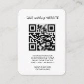 Weddenschap Website | QR-code Foto RSVP Informatiekaartje (Achterkant)