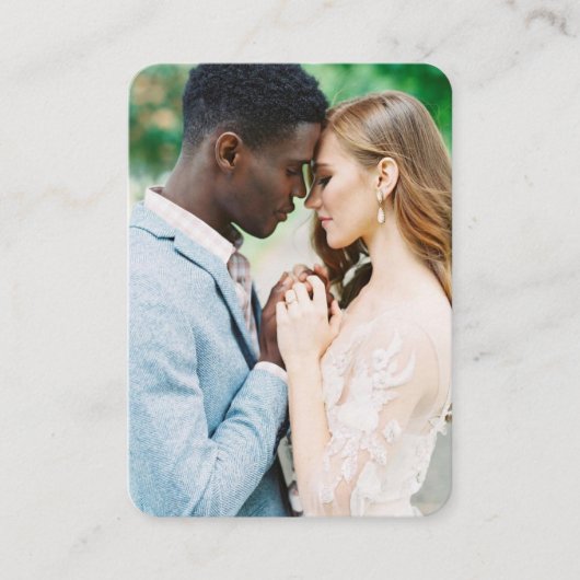 Weddenschap Website | QR-code Foto RSVP Informatiekaartje (Voorkant)