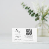 Weddenschap Website QR code invoegen kaart (Staand voorkant)