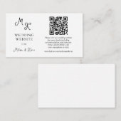 Weddenschap Website QR code invoegen kaart (Voorkant / Achterkant)