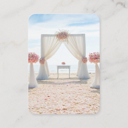 Weddenschap Website | QR-code Minimale foto RSVP e Informatiekaartje (Achterkant)