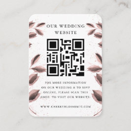 Weddenschap Website | QR-code Minimale foto RSVP e Informatiekaartje