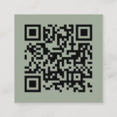 Weddenschap Website | QR-code minimalistisch foto Informatiekaartje (Achterkant)