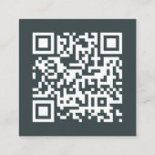 Weddenschap Website | QR-code minimalistisch foto  Informatiekaartje (Achterkant)