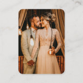 Weddenschap Website | QR-code minimalistisch foto  Informatiekaartje (Achterkant)