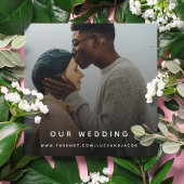 Weddenschap Website | QR-code Modern foto RSVP Informatiekaartje