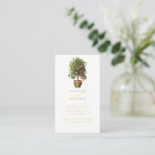 Weddenschap Website QR Code Oranje Citrus Informatiekaartje (Staand voorkant)