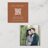 Weddenschap Website | QR Code Scan Foto Informatiekaartje (Voorkant / Achterkant)