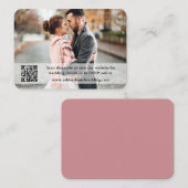 Weddenschap Website QR Overlay Foto Dusty Roos Informatiekaartje (Voorkant / Achterkant)