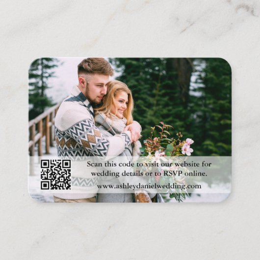 Weddenschap Website QR Overlay Foto Groen Informatiekaartje (Voorkant)