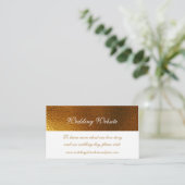 Weddenschap Website Royal White Golden Shiny Informatiekaartje (Staand voorkant)