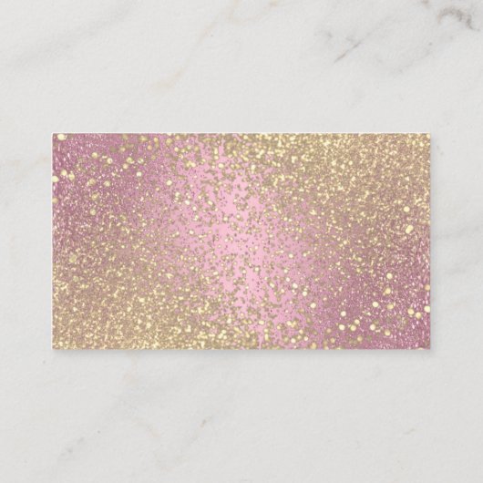 Weddenschap Website - Roze en Gold Glitter Informatiekaartje (Achterkant)
