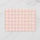 Weddenschap Website RSVP Waterverf herfst Floral P Visitekaartje (Achterkant)