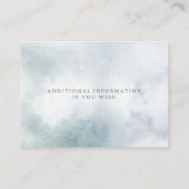 Weddenschap Website | Silver Blue Winter Wonderlan Informatiekaartje (Achterkant)