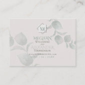 Weddenschap Website | Silver Sage Eucalyptus Visitekaartje (Voorkant)