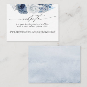 Weddenschap Website Stusty Blue Flowers Visitekaartje