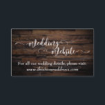 Weddenschap Website | Wit script en bijtende bruin Informatiekaartje<br><div class="desc">Verstrek uw gasten een gemakkelijke manier om in de lus te blijven over al uw trouwvoorbereidingen met dit , bijtende de kaarttussenvoegsel van de trouwwebsite. Aan één kant is er een grafische tekstbekleding die "trouwwebsite"in een uitgewerkte, manuscriptdoopvont met bloeien en rondjes zegt. Onder die ruimten van de sjabloon voor een...</div>