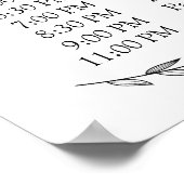 Weddenschap - Weddenschapsschema Laurel Sign Poster (Hoek)