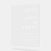 Weddenschap Welkom Acryl Bord (Hoek)