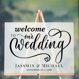 Weddenschap Welkom Acryl Bord