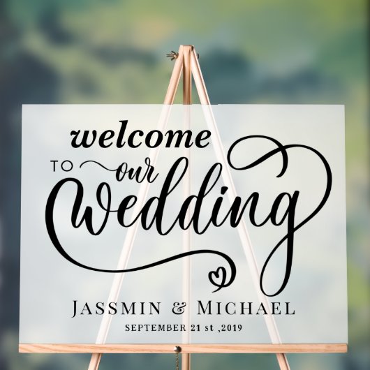 Weddenschap Welkom Acryl Bord (Neutraal)