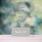 Weddenschap Welkom Acryl Bord (Neutraal)