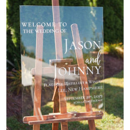 Weddenschap Welkom Acryl Bord