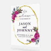 Weddenschap Welkom Acryl Bord (Hoek)