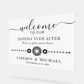 Weddenschap Welkom Acryl Bord (Hoek)