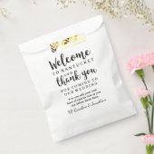 Weddenschap Welkom Dank je hotel Aangepaste avor B Bedankzakje (Gezegeld)