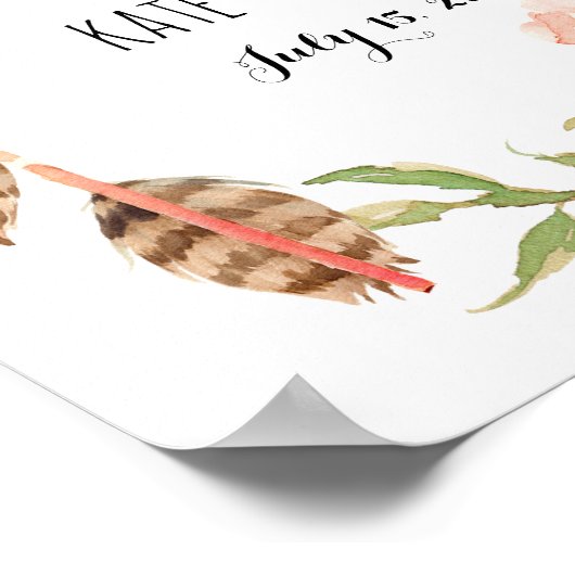 Weddenschap, welkom, douche, poster, banner poster (Hoek)