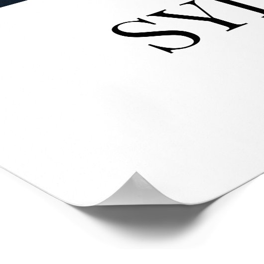 Weddenschap Welkom Elegant Calligraphy Square Foto Poster (Hoek)