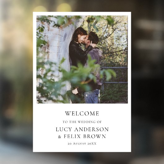 Weddenschap Welkom | Foto van Elegant Chic Minimal Raamsticker