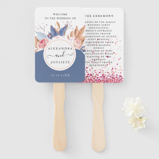 Weddenschap Welkom Handwaaier (Voorkant en achterkant)