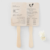 Weddenschap Welkom Handwaaier (Voorkant en achterkant)