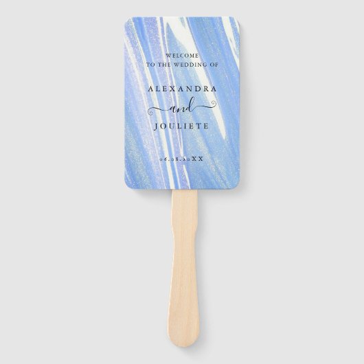 Weddenschap Welkom Handwaaier (Voorkant)