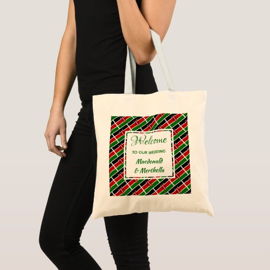 Weddenschap Welkom KENYA Custom Tote Bag (Voorkant (product))