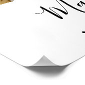 Weddenschap Welkom Simple Elegant 3 Photo Collage Poster (Hoek)