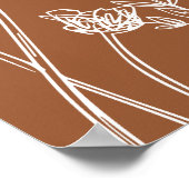 Weddenschap Welkom verbrand Oranje Poster van wild (Hoek)