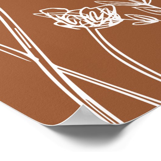 Weddenschap Welkom verbrand Oranje Poster van wild (Hoek)